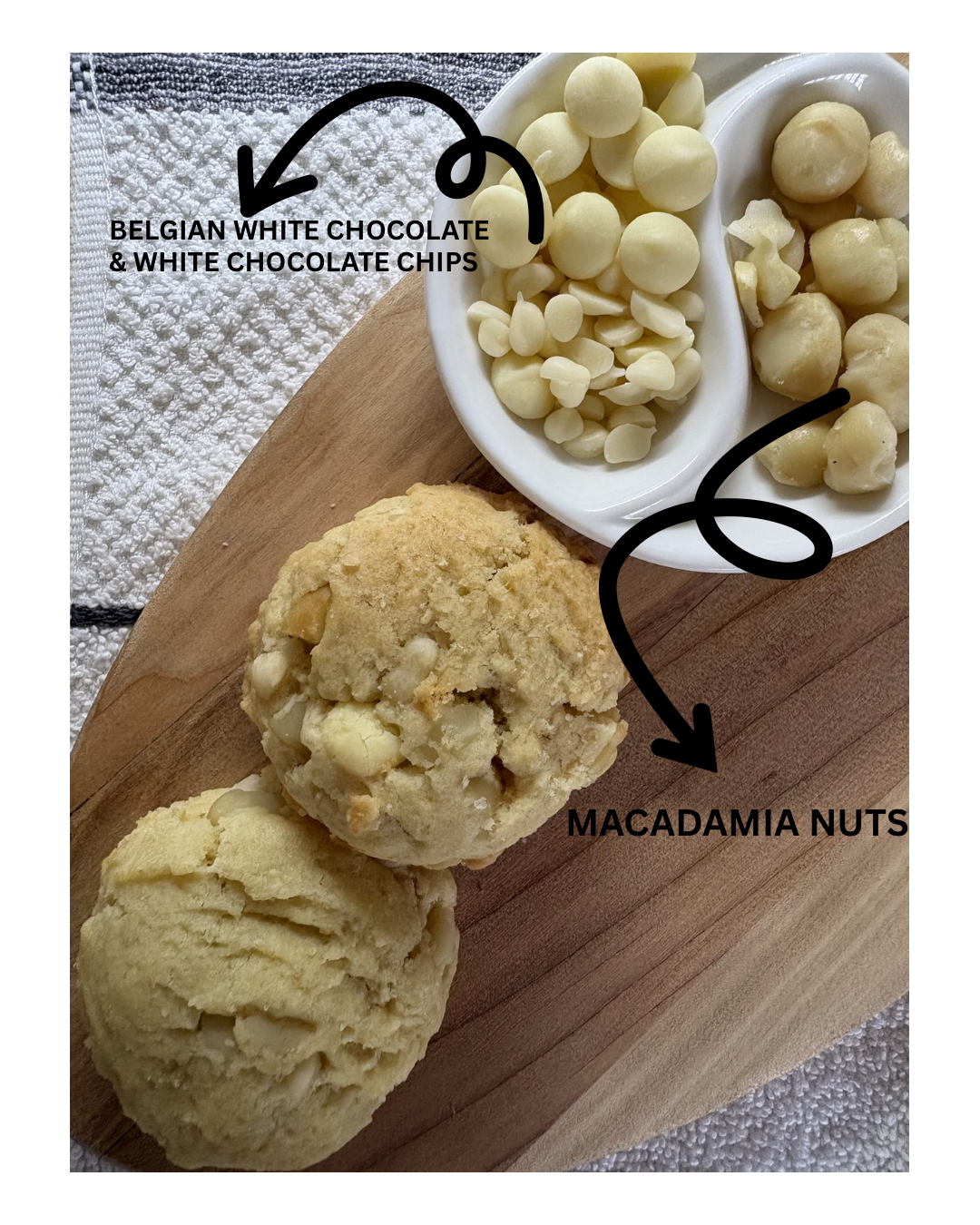 The Macadamia & White Chocolate Crumble (10 Cookies)